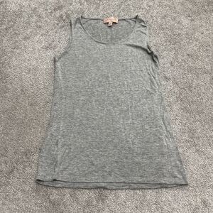 Philosopy Basic Tank Top Womens XS Gray Sleeveless Stretch Casual Essential